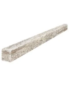 Silver Ash 1/2x12" Deco-Bar Honed Travertine*