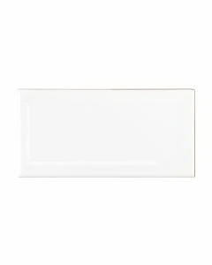 Essentials White 3x6" Beveled Glossy Ceramic*