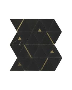Imperial Nero Triangle Inlay Polished Marble
