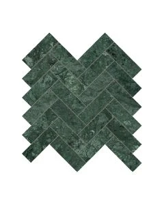 Diosa Verde 1.25x4" Herringbone Polished Marble*