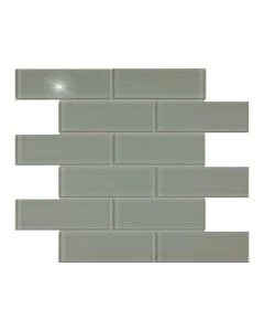 Element Smoke 2x6" Mosaic Glossy Glass*