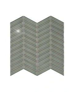 Element Smoke Chevron Glossy Glass