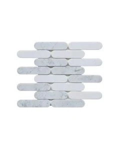 Imperial Thassos Carrara Mix Pills Polished Marble