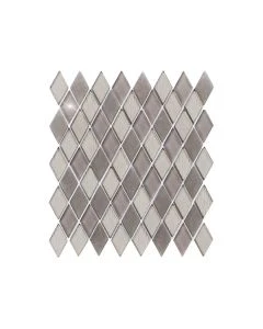 Stardust Dark Grey Diamond Mosaic Glass