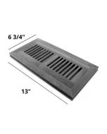 Nouveau 6 Silver Lace Vent 4x10"*