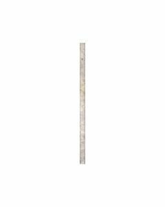 Silver Pencil Rail 5/8x12 Honed Travertine