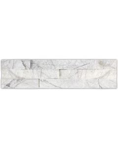 Marble Ledgestone White Splitface 6x24