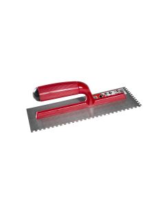 Rubi 11" Steel Notched Trowel 1/4x1/4" Plastic*