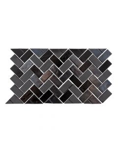 Pool  5/8" Herringbone Border Waimea Mosaic Glass*