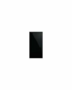 Simplicity Black 3x6" Glossy Ceramic