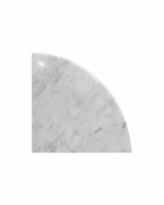Bianco Carrara 10" Corner Shelf Polished Marble