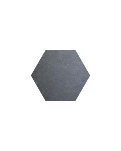 Lava Black 10x12" Hexagon Calibrated Slate