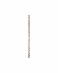 Silver 5/8x12" Pencil Rail Honed Travertine*