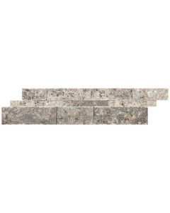 Travertine Ledgestone Silver Splitface 6x24"