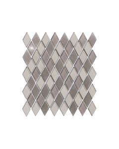 Stardust Dark Grey Diamond Mosaic Glass