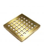 Wedi Drain Cover 4x4" Brass