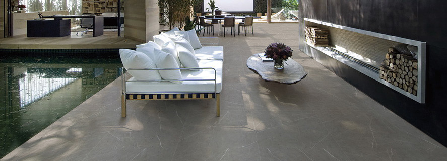 Marquina Plus Series Tile Stone Source Marquina Plus Porcelain Tile Series Image Showing Installed On A Patio