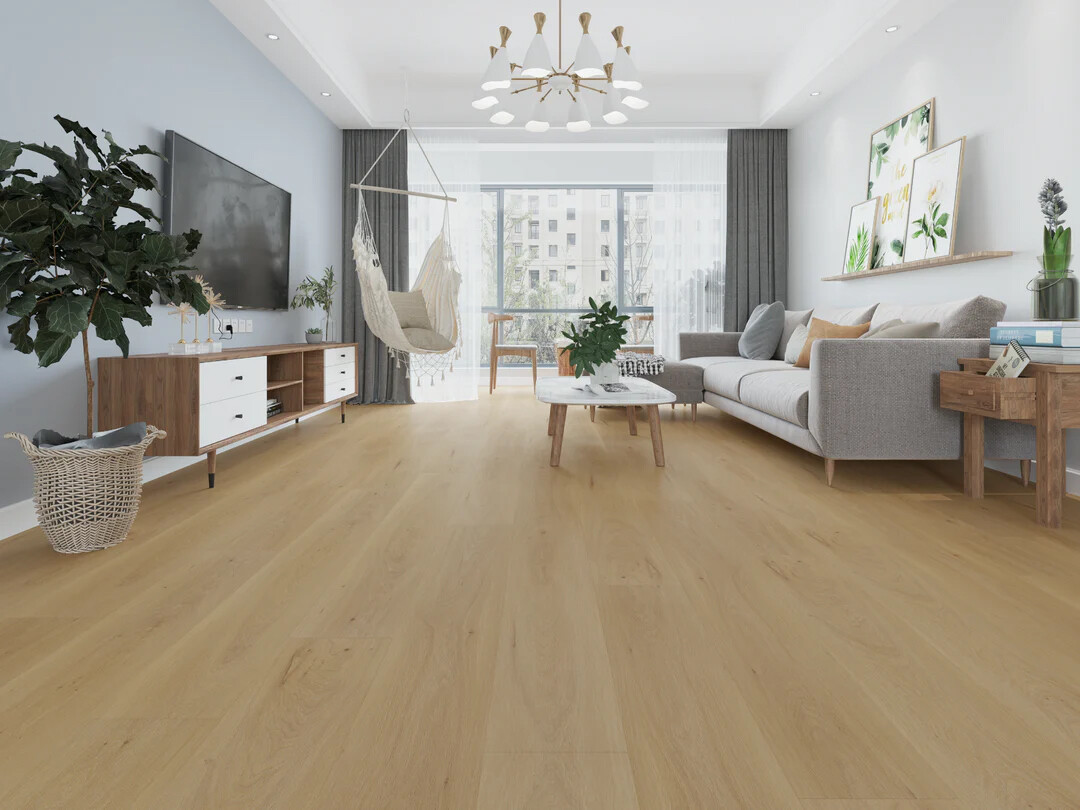 Hydrogen 7 Kashmir installed in a living room floor that has a hammock seat