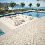 Jeffrey Court Pool pavers installed in an extra large outdoor pool